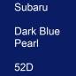 Preview: Subaru, Dark Blue Pearl, 52D.